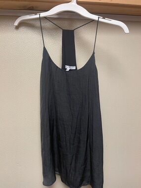 Naked Zebra Black Sleeveless Dress with Thin Straps